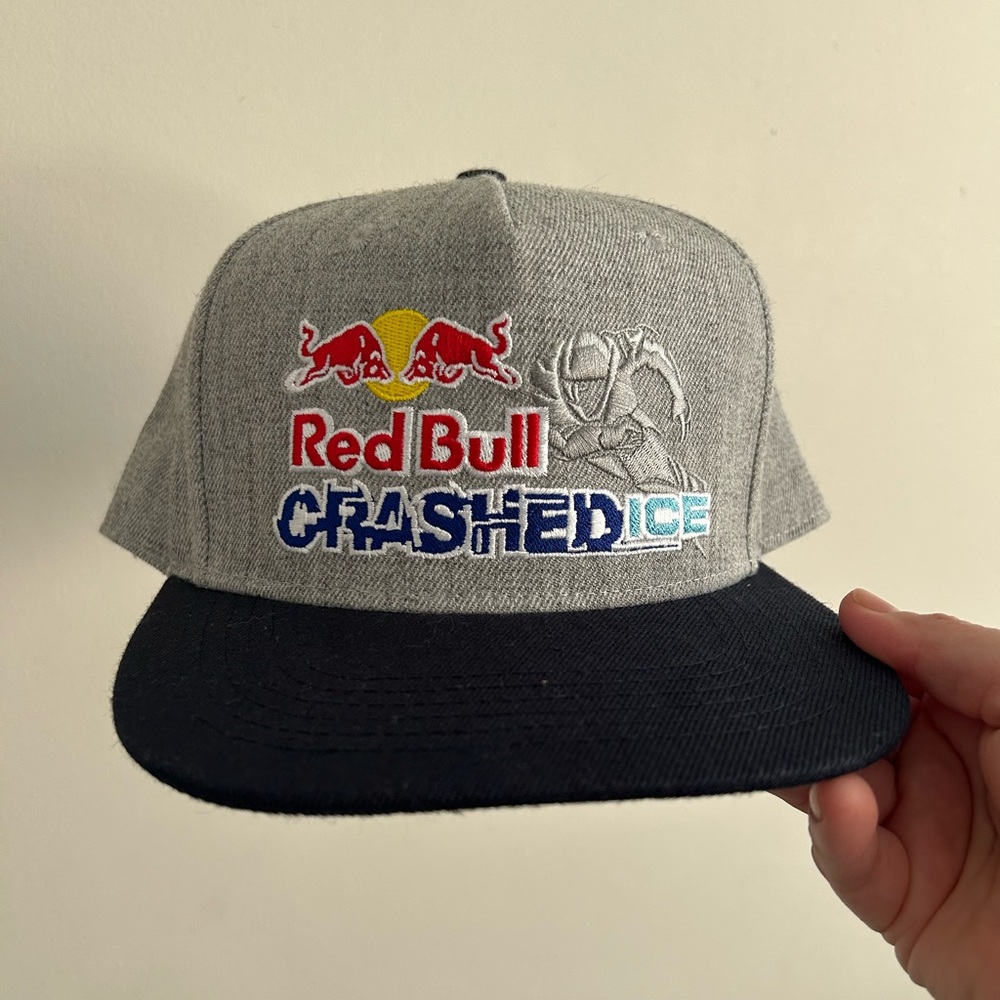 Red Bull Crashed Ice Gray and Black Hat